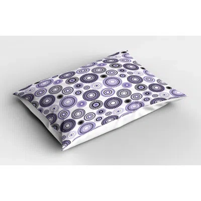 Ambesonne Manly Purple And Black Sham In Black;purple