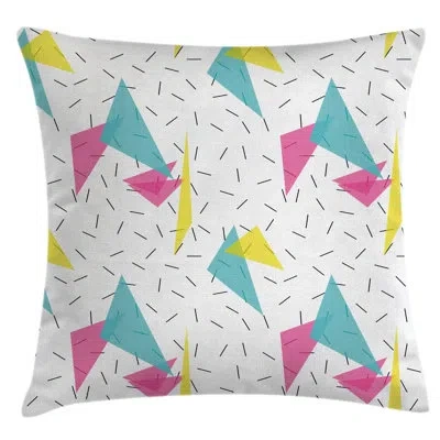 Ambesonne Memphis Modern Indoor/outdoor Geometric 28" Throw Pillow Cover
