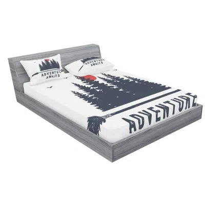 Ambesonne Microfiber Sheet Set In Blue