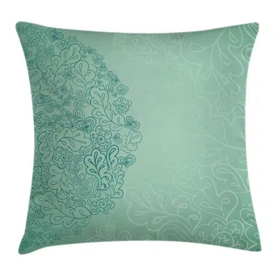 Ambesonne Mixed Leaves Botanical Square Pillow Cover