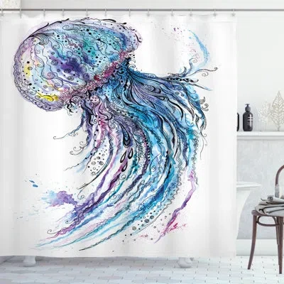 Ambesonne Mixed Single Shower Curtain + Hooks