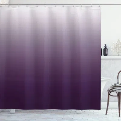 Ambesonne Mixed Single Shower Curtain + Hooks In Purple