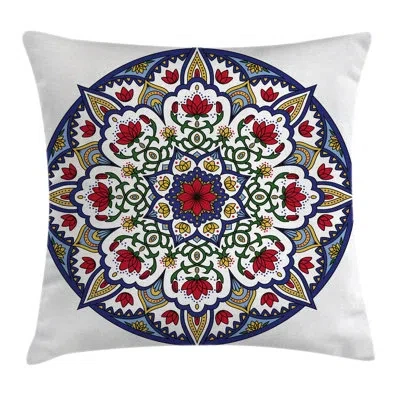 Ambesonne Moroccan Lotus Ancient Square Pillow Cover