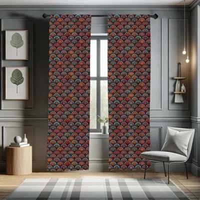 Ambesonne Moroccan Semi-sheer Rod Pocket Sliding Panel