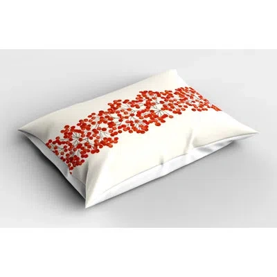 Ambesonne Mountain Rowan Sham In Gray;red