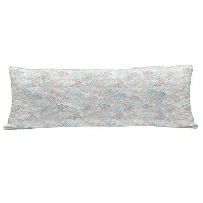 Ambesonne Nautical Fluffy Body Pillow Case Cover With Zipper, Pastel Toned Sea Shell Starfish Mollusk Seahorse