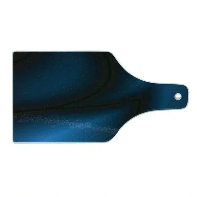 Ambesonne Navy Tempered Glass Cutting Board Deep In The Ocean Sealife Dark Blue