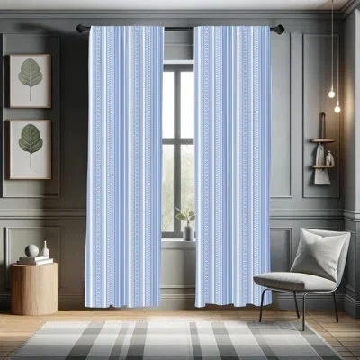 Ambesonne Nordic Semi-sheer Rod Pocket Curtain Panel