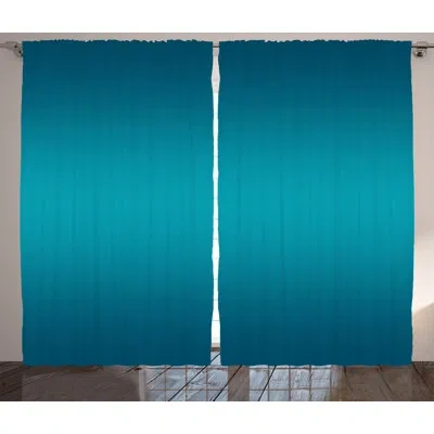 Ambesonne Ombre Deep Blue Tropical Ocean Inspired Design Modern For Room Decorations Digital Print Graphic Pri
