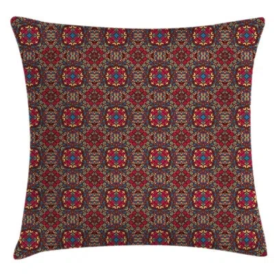 Ambesonne Oriental Middle Eastern Indoor / Outdoor Geometric 28" Throw Pillow Cover