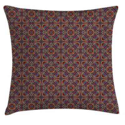 Ambesonne Oriental Turkish Carpet Indoor / Outdoor Floral 36" Throw Pillow Cover