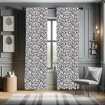 Ambesonne Paisley, Semi-sheer, Rod Pocket, Curtain Panels