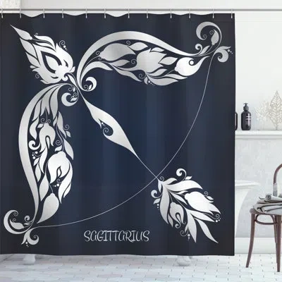 Ambesonne Planetary Shower Curtain Planetary Impacts Nature  Grey And Blue