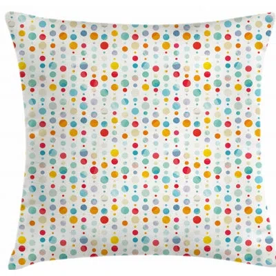 Ambesonne Polka Dots Indoor / Outdoor 28" Throw Pillow Cover