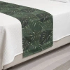 Ambesonne Polyester Bed Runner In Green;charcoal