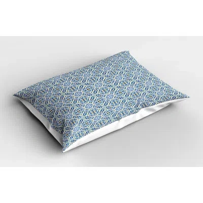 Ambesonne Retro Ethnic Sham In Blue;orange