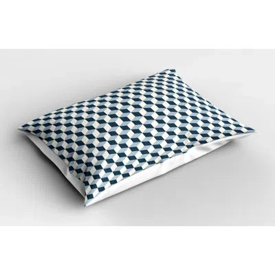 Ambesonne Retro Retro Sham In White;gray