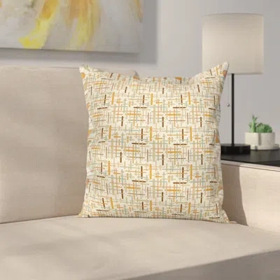 Ambesonne Roundedful Lines Square Pillow Cover