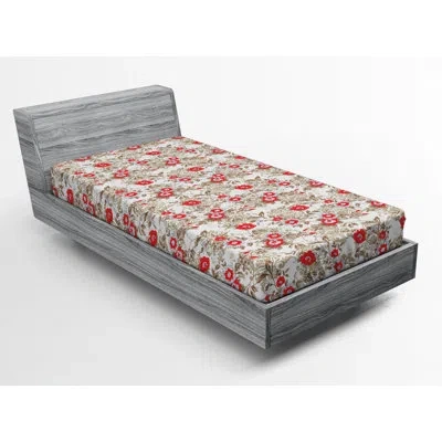 Ambesonne Saying Floral / Flower Fitted Sheet