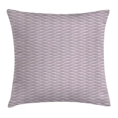 Ambesonne Sea Waves Inspired Artsy Square Pillow Cover