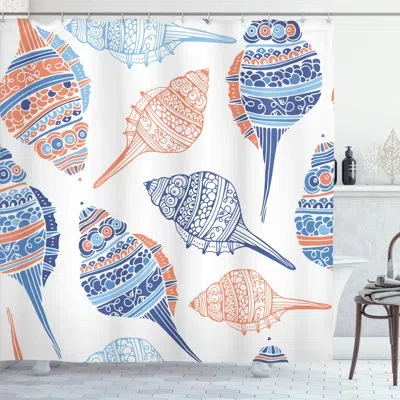 Ambesonne Seashell Shower Curtain Set + Hooks