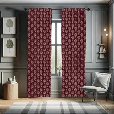 Ambesonne Semi-sheer Rod Pocket Curtain Panels