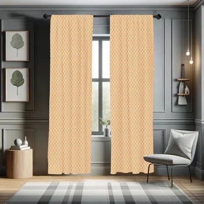 Ambesonne Semi-sheer Rod Pocket Curtain Panels