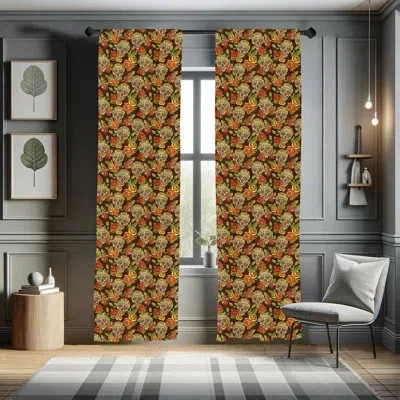 Ambesonne Semi-sheer Rod Pocket Curtain Panels