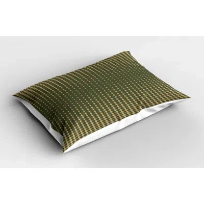 Ambesonne Sham In Brown;green