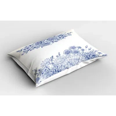 Ambesonne Sham In White;purple