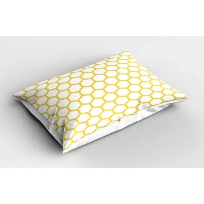 Ambesonne Sham In White;yellow