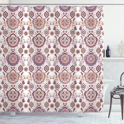 Ambesonne Shower Curtain Set + Hooks In Multicolor