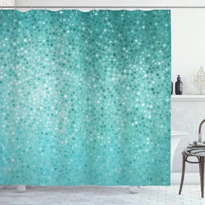 Ambesonne Shower Curtain Set + Hooks In Verdigris