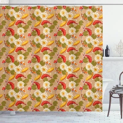 Ambesonne Shower Curtain With Hooks Included