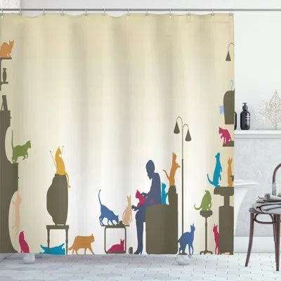 Ambesonne Shower Curtain With Hooks Included