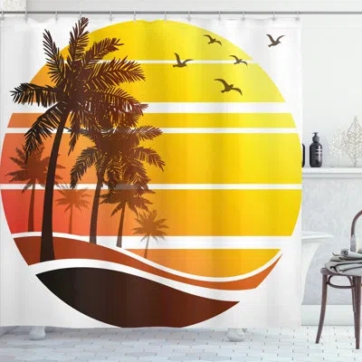 Ambesonne Shower Curtain With Hooks Included