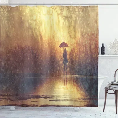 Ambesonne Shower Curtain With Hooks Included