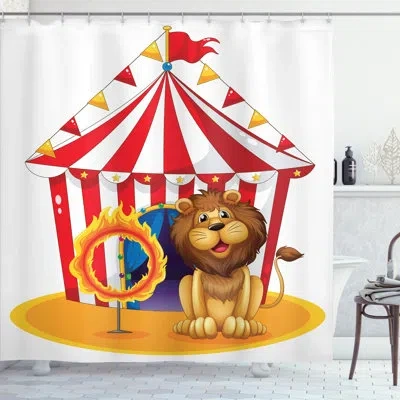 Ambesonne Shower Curtain With Hooks Included