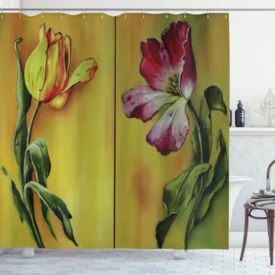 Ambesonne Shower Curtain With Hooks Included