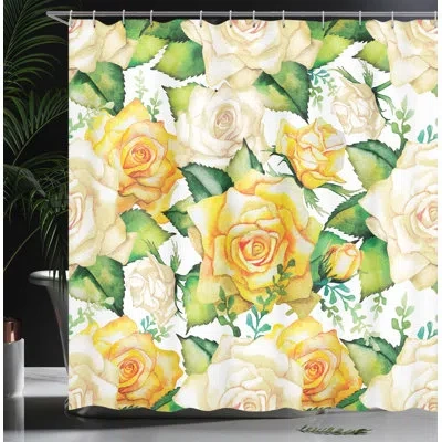 Ambesonne Shower Curtain With Hooks Included