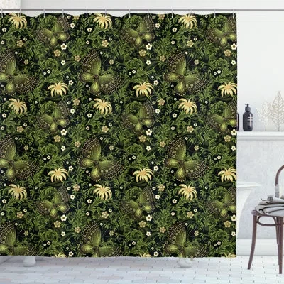 Ambesonne Shower Curtain With Hooks Included