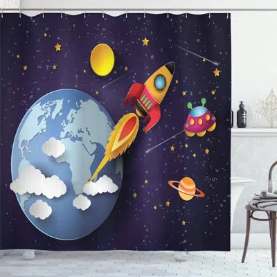 Ambesonne Shower Curtain With Hooks Included In Multi