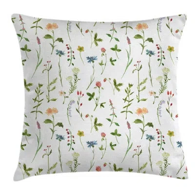Ambesonne Spring Season Indoor/outdoor Floral 40" Throw Pillow Cover