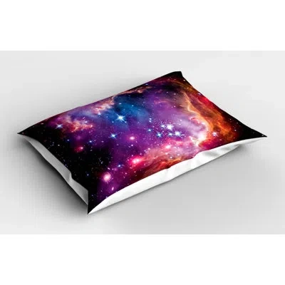 Ambesonne Star Galaxy Sham In Blue;orange;purple