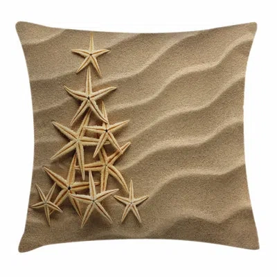 Ambesonne Starfish Decor Tree From Shells Square Pillow Cover