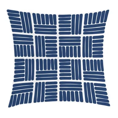 Ambesonne Stripes In Squares Square Pillow Cover