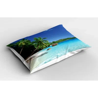 Ambesonne Sun Ocean Sham In Blue;green
