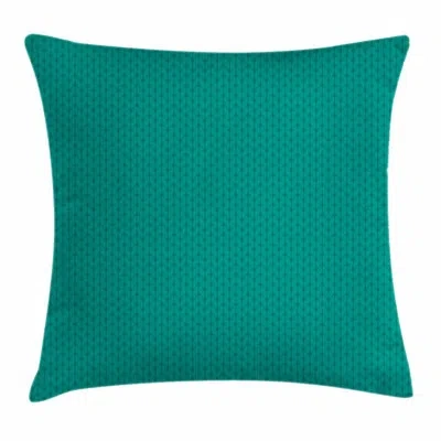 Ambesonne Teal Throw Pillow Cushion Cover, Knitting Inspired Pattern Sewing And Crafting Hobby Themed Design M