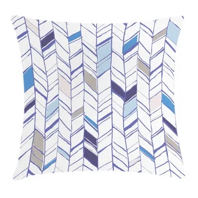 Ambesonne Tribal Boho Zigzag Sketchy Line Square Pillow Cover