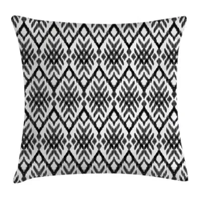 Ambesonne Tribal Diagonal Bohemic Shapes Pillow Cover